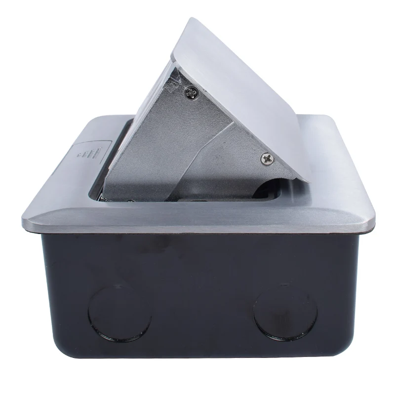 Beste Coswall Alle Aluminium Panel EU Standaard Pop Up Floor Socket 2 Manier Stopcontact Modulaire Combinatie Aangepaste Beschikbaar