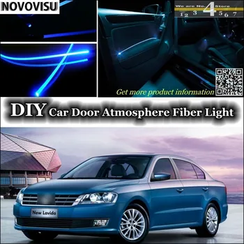 

NOVOVISU For Volkswagen VW Lavida interior Ambient Light Atmosphere Fiber Optic Band Light Inside Door Panel illumination Tuning