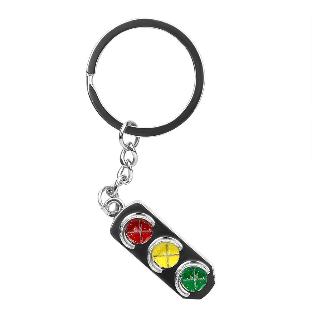 Traffic Light Key Rings Car Key Chain Ornament Car Styling Traffic