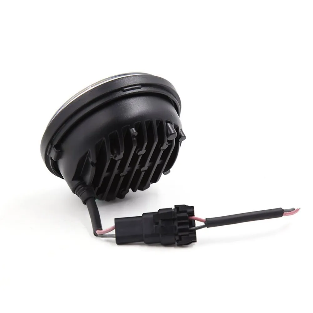  Black 4.5'' 30W LED Fog lights 4.5inch LED Auxiliary Passing Spot fog light Fit for Harley Motorcyc - 32690484120