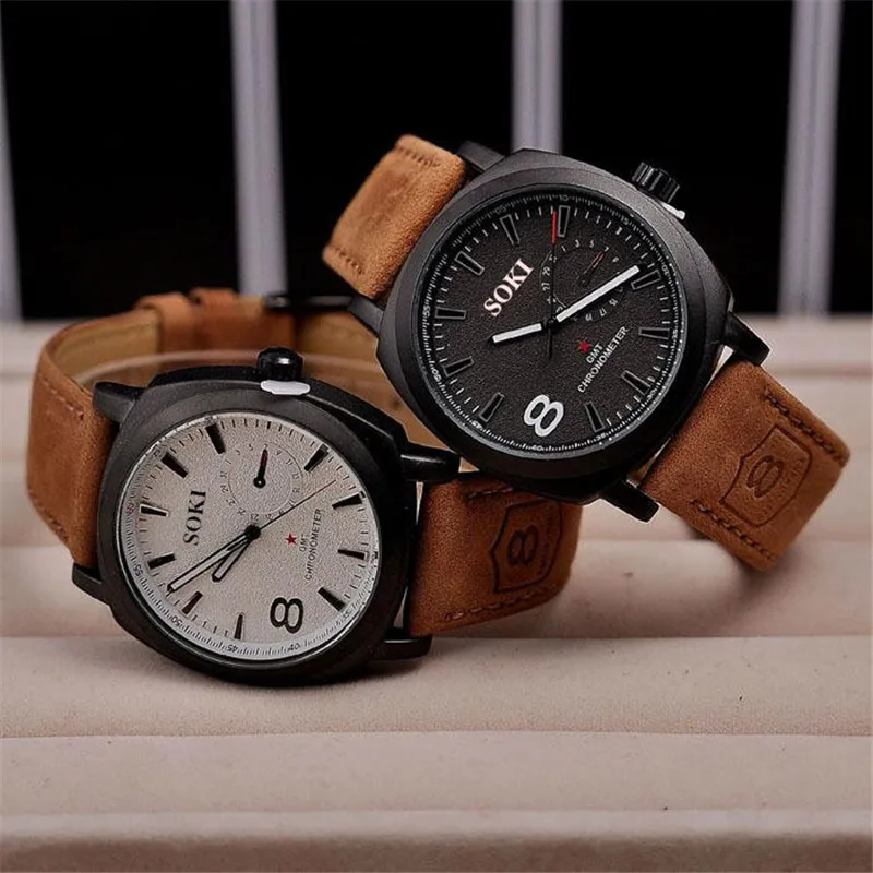

SOKI - 8139, personalized design leisure men's watch, watch of wrist of high-end brands, grind arenaceous quartz watch strap fas