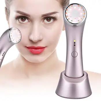 

3 In 1 Face Skin Photon Rejuvenation Machine LED Red Light Skin Firming Whitening Face Massager Device a