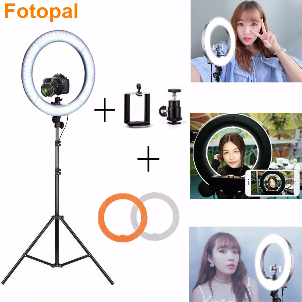 Fotopal 240 светодиодный светильник для фото и видеостудии кольцевой мобильного