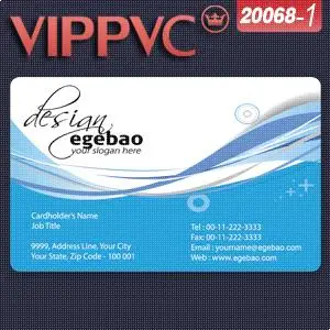 

a20068-1 Full color Printing Factory Plastic Business Card white plastic