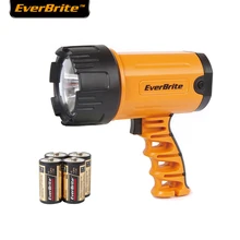 EVERBRITE 300 люмен светодиодный прожектор мощный светодиодный фонарик масштабируемый водонепроницаемый портативный прожектор с 4C батареей