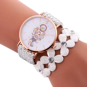 

2020 Factory Direct Sales Hot Korean Velvet Winding Bracelet Watch Bell Pattern Student Leisure Batch