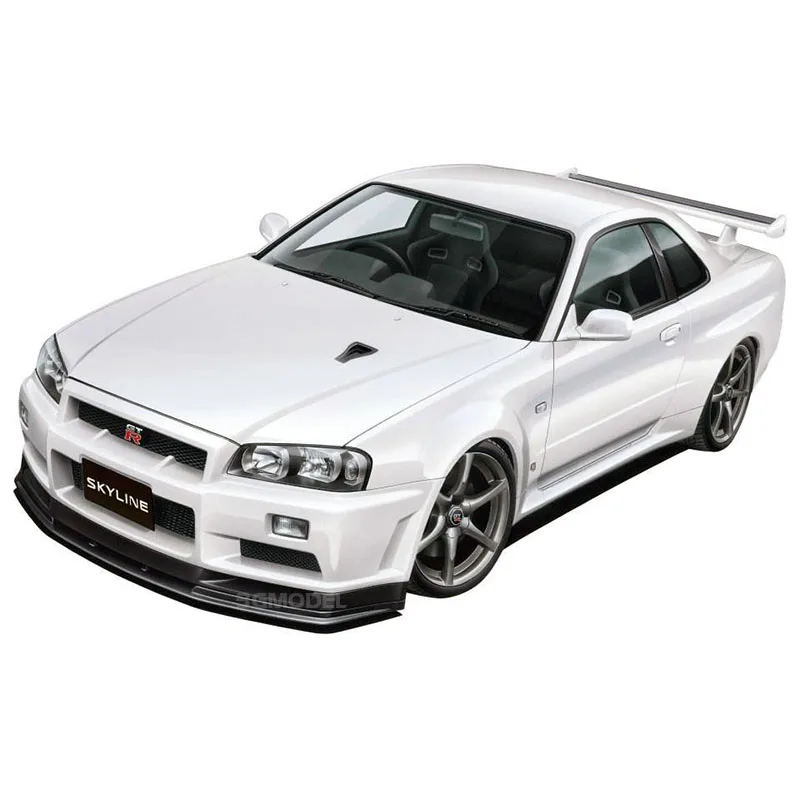 1/24 в собранном виде Модель NISSAN R34 GT-R00860