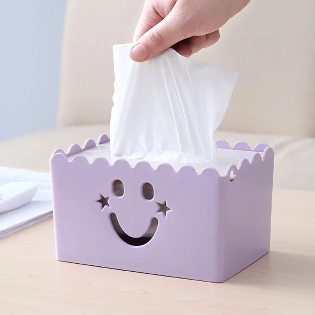 WORTHBUY Plastic Tissue Storage Box Multipurpose Kithchen Napkin Box Large  Capacity Tissue Paper Storage Container Organizer - AliExpress