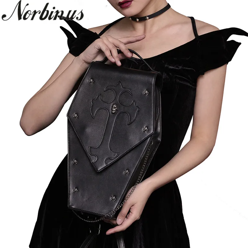 Norbinus Steampunk Single Shoulder Bags Vintage Women Handbags Gothic