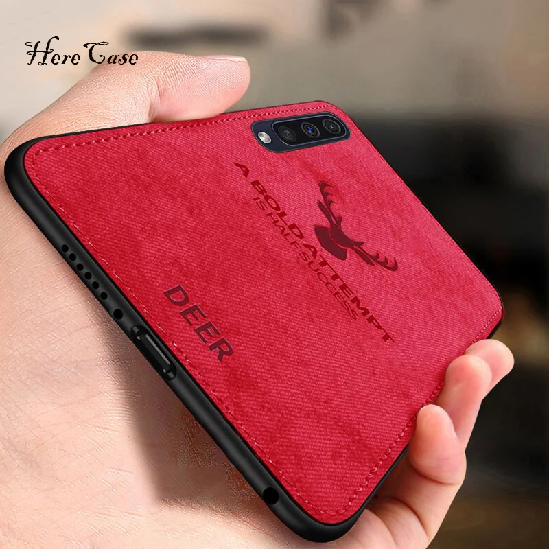 Fabric Case For Samsung Galaxy A50 Classic Bumper Soft Silicone Frame Back Cover A30 | Мобильные телефоны и аксессуары
