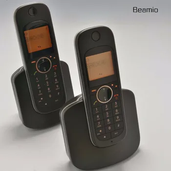 

2pcs Handsets Call ID DECT Digital Wireless US Version 2.4G D10 Digital Cordless Telephone For Home Office Black