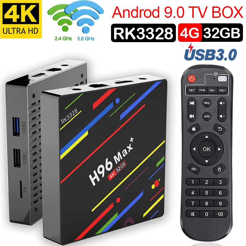 H96MAX Smart 4K TV Box Android 9.0 4GB RAM 32GB ROM Quad Core USB3.0 2.4GHz Wifi Playstore Youtube Q Plus Set Top Box 2019 H96MAX Smart 4K TV Box Android 9.0 4GB RAM 32GB ROM Quad Core USB3.0 2.4GHz Wifi Playstore Youtube Q Plus Set Top Box 2019