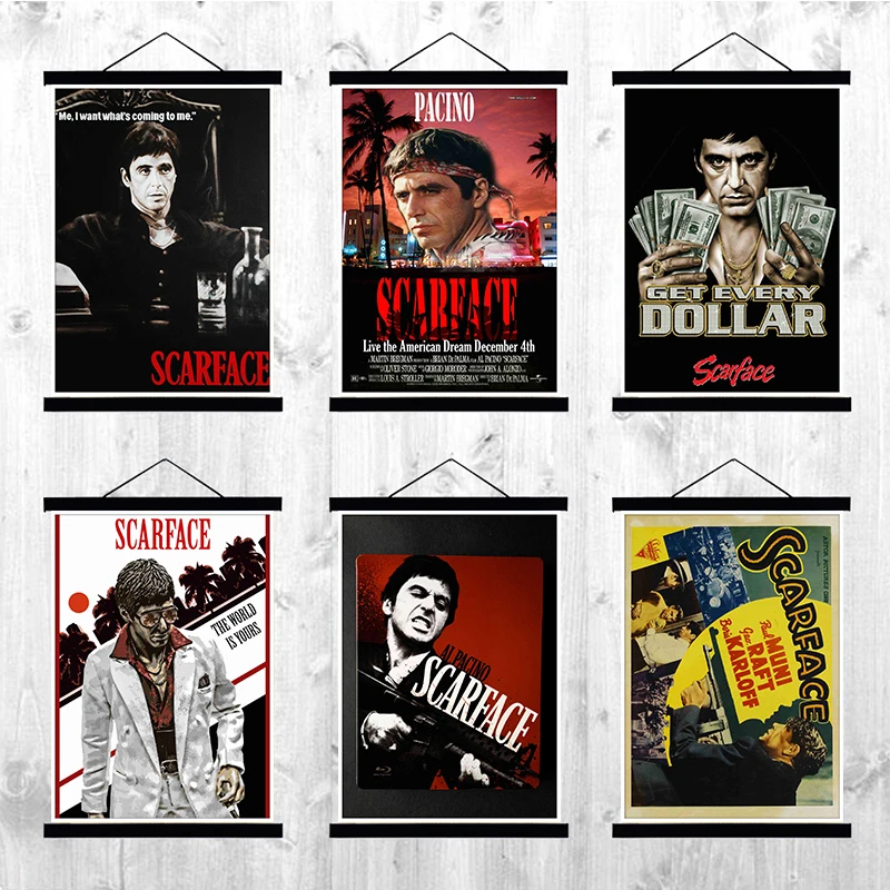 

Scarface Movie coated posters home decor white paper Printed Painting wall stickers