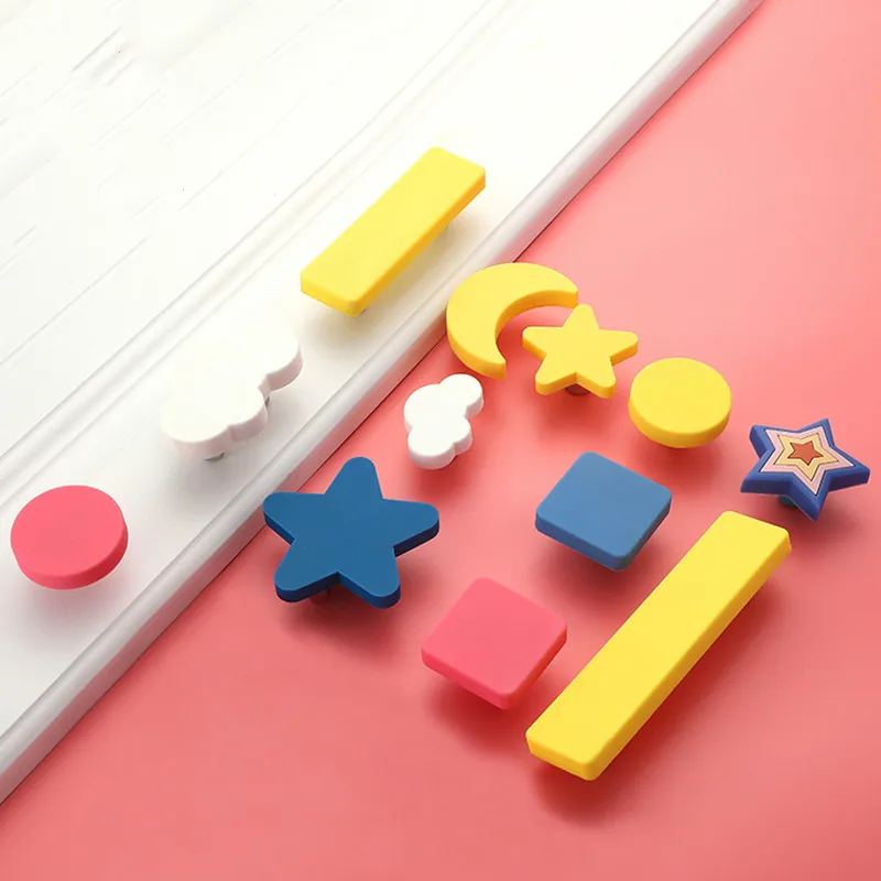 

JD Children's Cabinet Door Handles Wardrobe Cabinet Drawers Cute Cartoon Handles Soft Rubber Cabinet Handles