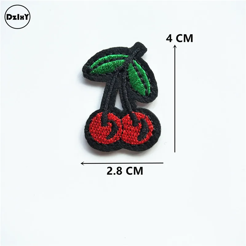 1 PCS J 10 1 шт. мороженое вышитые патчи железа на патчи для одежды DIY полосатая одежда еда Фрукты наклейки пользовательские гамбургеры@ J - Цвет: 1 PCS J 10