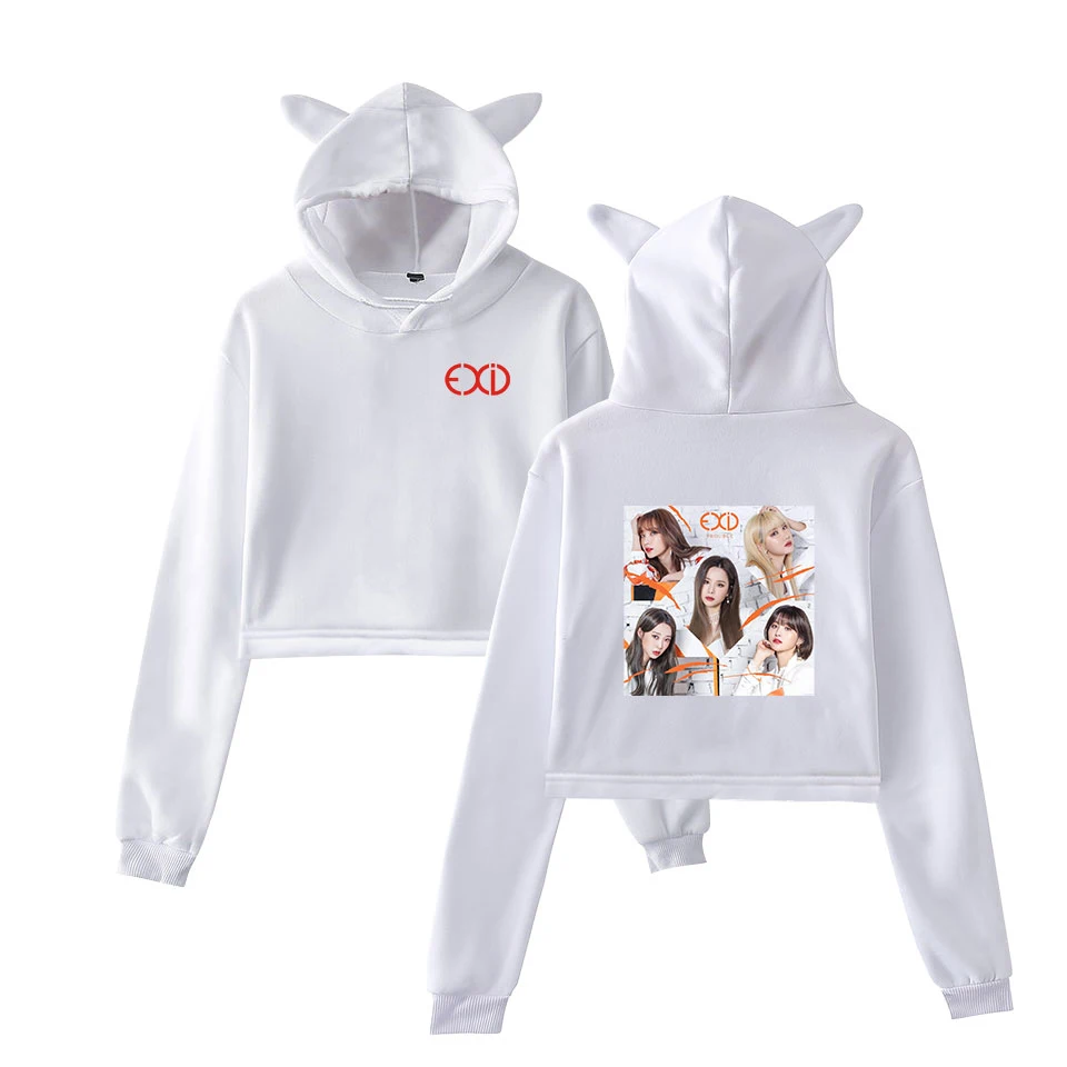 Drop Shopping 2019 KPOP EXID Album Full Moon 2D print fashion trend sala Cat Crop Top Women Hoodies Sweatshirt Sexy hot clothes Drop Shopping 2019 KPOP EXID Album Full Moon 2D print fashion trend sala Cat Crop Top Women Hoodies Sweatshirt Sexy hot clothes