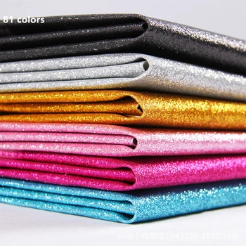 

Width137cm*1m/pcs Glitter PU Faux leather fabric Sewing Synthetic leather Artificial Bright soft leather Home Diy leather