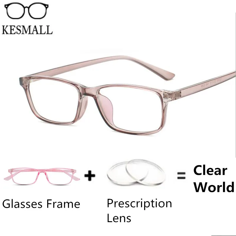 KESMALL Anti Blue Ray Prescription Glasses Women Men Optical Computer