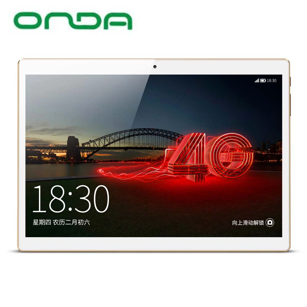 Onda V10 4G новый планшетный ПК MTK6753 Восьмиядерный 2 Гб ОЗУ 32 ПЗУ 10 1 дюймов 1920*1200 ips Android 7