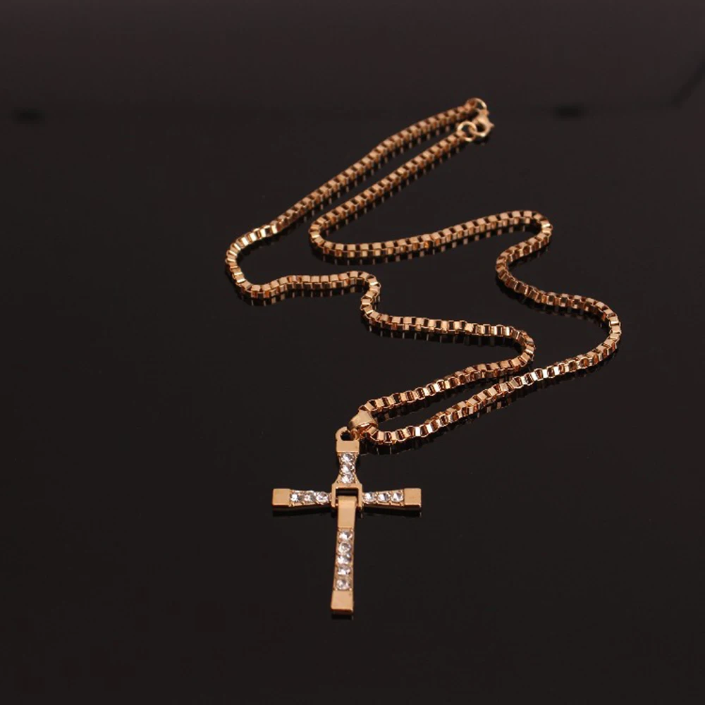 Новое ожерелье унисекс s& Подвески модные ювелирные изделия из фильма Форсаж Торетто мужские классические крест ожерелье