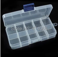 Цельнокроеное платье 10 слот DIY Пластик ювелирные изделия косметика таблетки Регулируемая Отсеки Box Дело Craft Организатор Коробка для хранения Бесплатная доставка - изображение