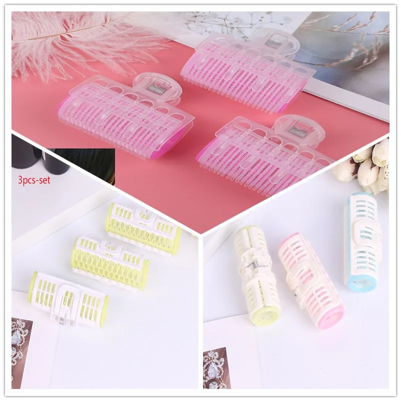 

3pcs DIY Magic Self Grip Hair Rollers Styling Roller Roll Curler Beauty Tool Hairdressing Home Use