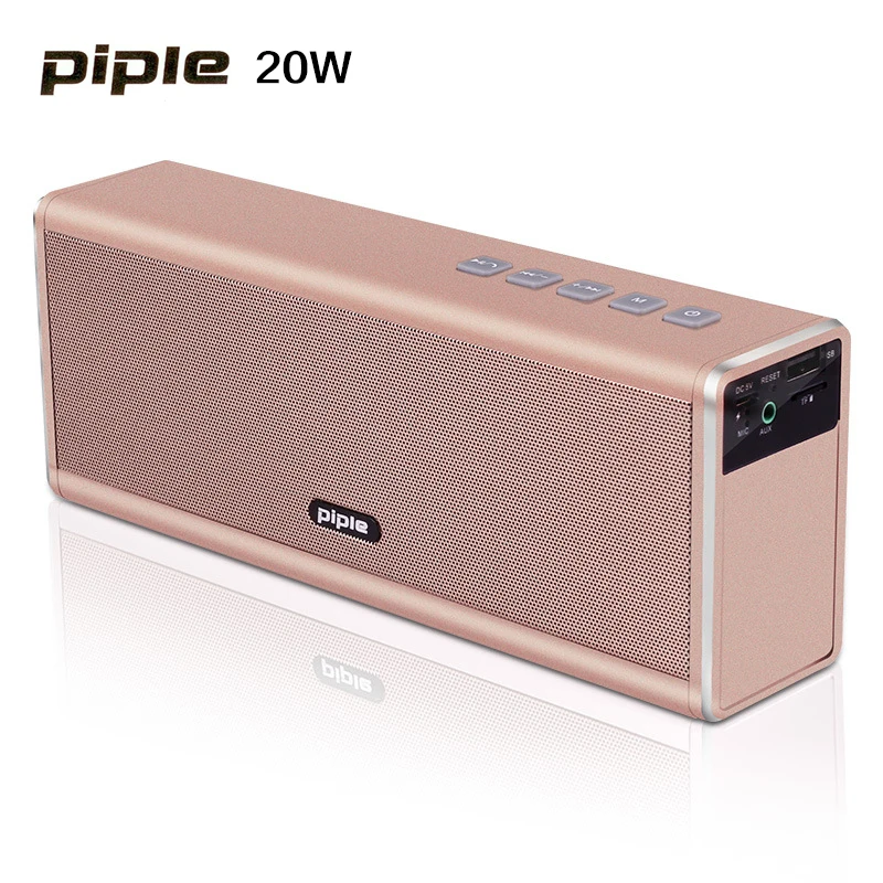 20W Piple S5 Speaker dual 10w Power Bank Portable Mini Bluetooth Speaker 4000mah Rechargeable Battery Wireless Loud speaker