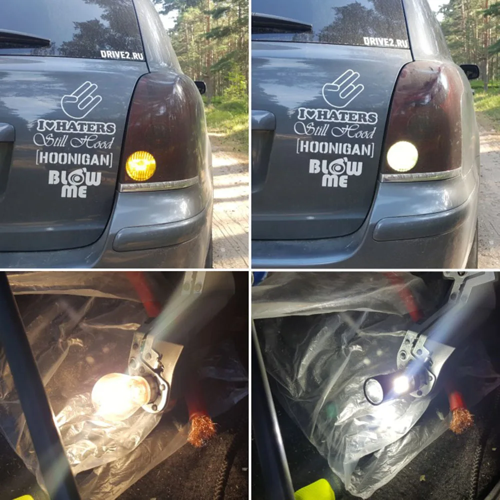 2 шт. Автомобильные светодиодные лампы 1156 LED BA15S P21W BAU15S PY21W BAY15D 1157 P21/5W R5W 21 SMD 3030 12 24