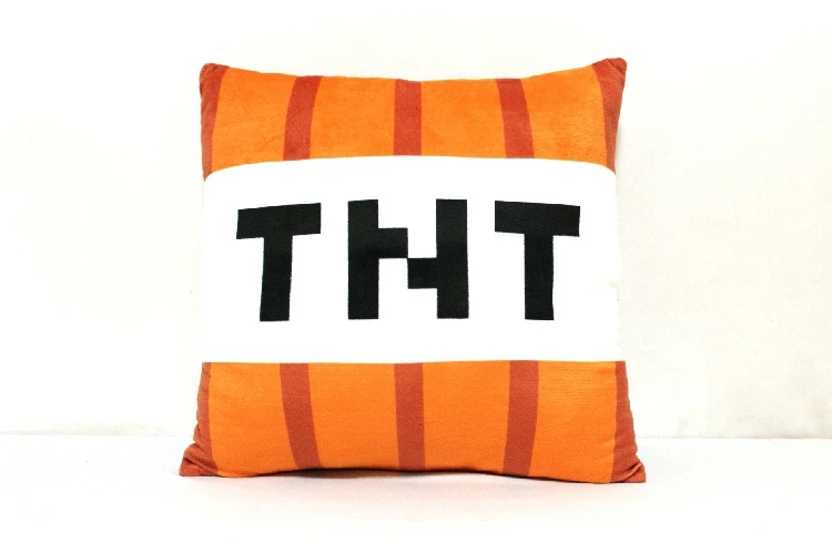 

New Minecraft TNT Plush Pillow 40cm Minecraft TNT Plush Toys Doll Kawaii peluche Minecraft TNT Toys brinquedos Free Shipping