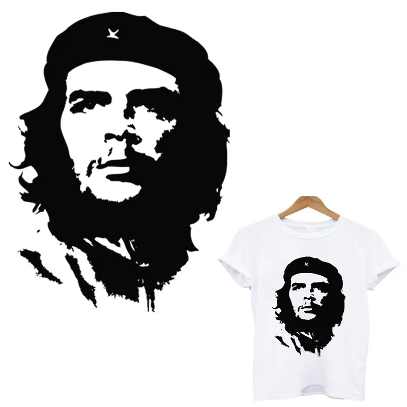 Ernesto Guevara полосы применение одного термочувствительных пластырей гладить на передачи для одежды термо-Стикеры для одежды на одежду топы