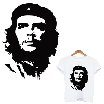 

Ernesto Guevara stripes application of one heat-sensitive patches iron on transfers for clothing thermo stickers on clothes tops