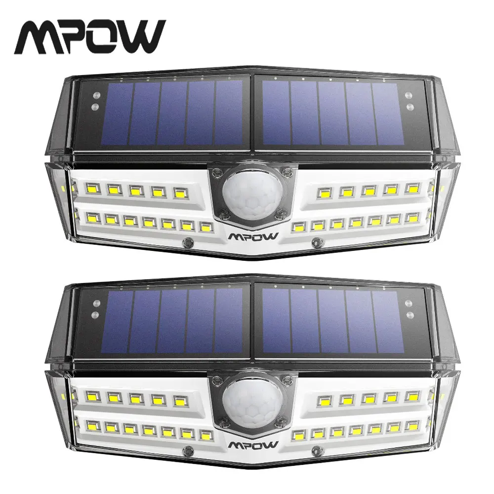 

2 Pack Bright 30 LED Solar Light LITOM CD138 Wall Lamp 120 Wide-angle Motion Sensor Outdoor Lights Luz Solar Led Para Exterior