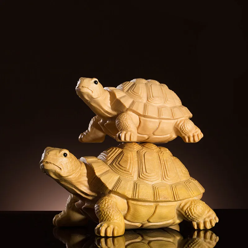 Exquisite Handmade Carving Creative Lifelike Vivid Turtle Buddhist Good Wealth Auto Putting Decorate Pocket Handle Pieces Craft | Дом и сад