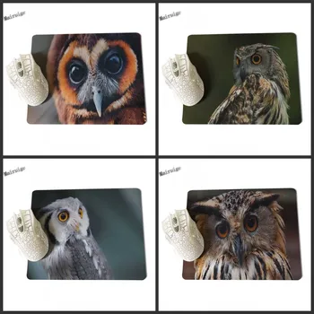 

Mairuige Custom Cool Fashion Owl Laptop Computer Rubber Mousepad Size 180x220x2mm and 250x290x2mm Small Mousepad As Gift