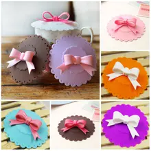 Бант Анти-пыль силиконовая крышка для чашек чайная чашка с крышкой многоразовый силикон крышка Уплотнение Крышка Многофункциональный Посуда для напитков всасывающее Уплотнение Крышка для чашек