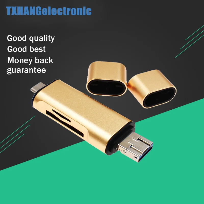 

5in 1 USB 3.1 Type C / USB / Micro USB SD SDHC TF Memory Card Reader OTG Adapter