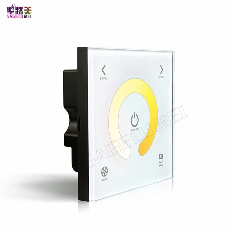 LTECH DX2 светодио дный 2 4 г DMX Цвет Температура Touch Панель контроллер AC100V 240V 86 Стекло