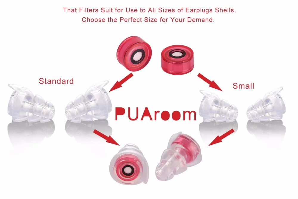 PUAroom Liquid earplugs noise cancelling ear plugs red