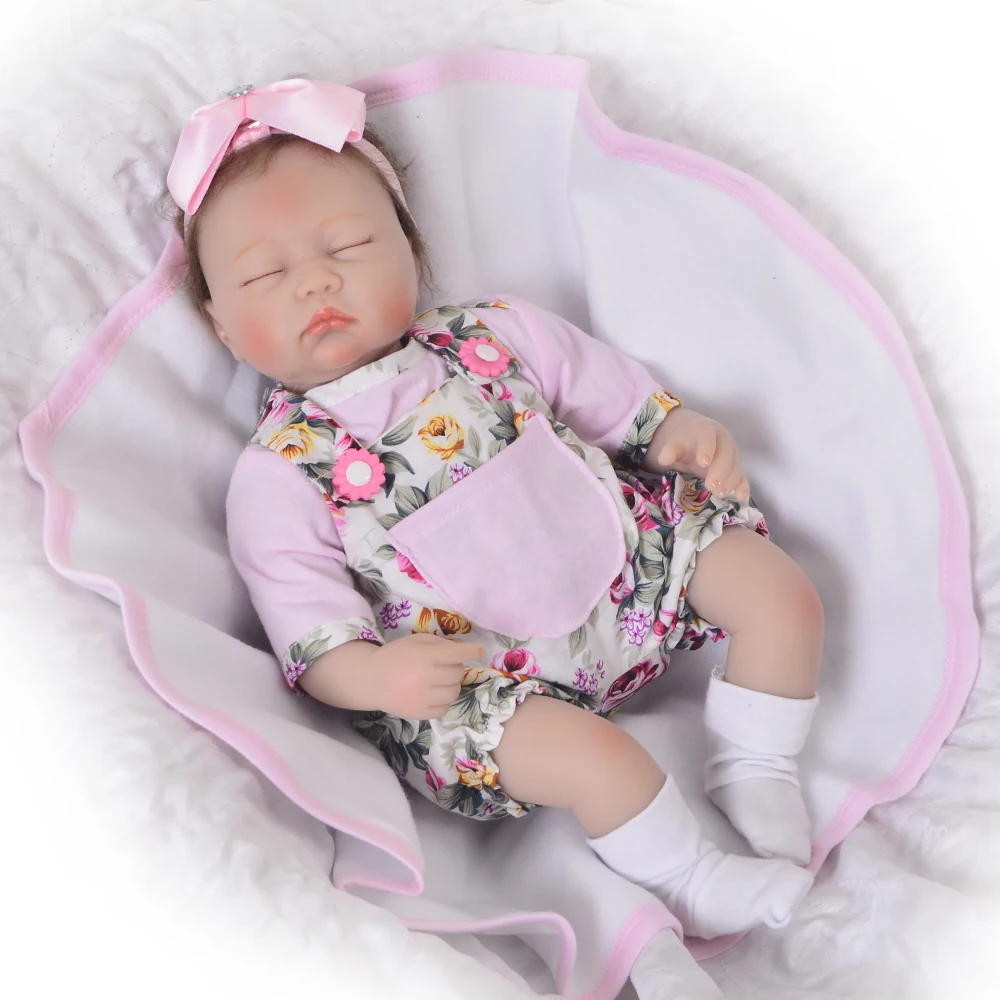 Реалистичные 17 дюймов игрушки Reborn Baby Doll 43 см мягкие силиконовые bebe куклы объятия Жираф Menina Brinquedo детский подарок на день рождения