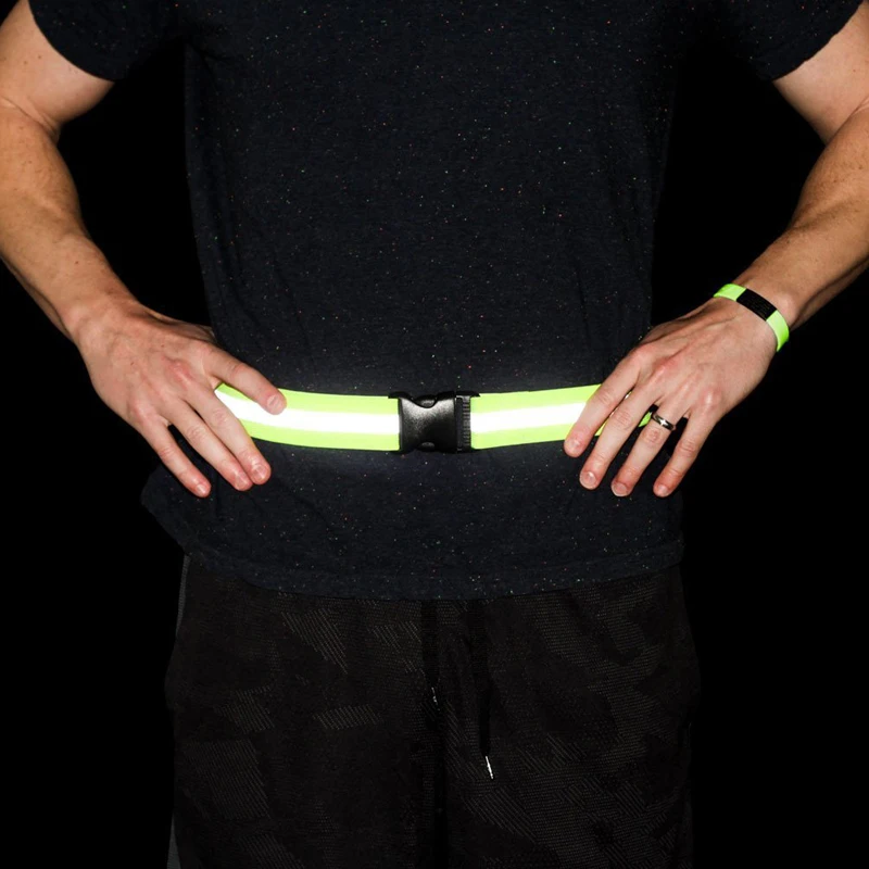 Perfect Unisex Outdoor Cycling Safety Vest Bike Ribbon Bicycle Light Reflecing Elastic Harness for night riding running Jogging 3