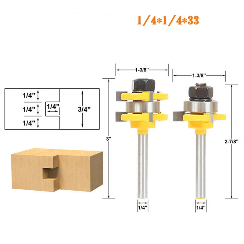 010 MPT Wood Router Bit Straight Mill Trimmer Cleaning Flush Trim Corner Round Cove Box Bits Tools Milling Cutter Woodworking Bit
