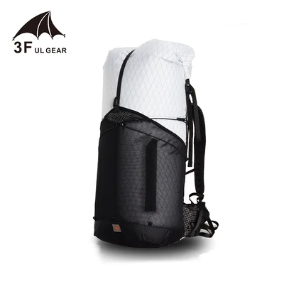 3F UL GEAR Рюкзак GuiJi 55L XPAC легкий прочный туристический походный рюкзак Открытый Сверхлегкий безрамный пакет сумки - Цвет: 55L XPAC white L