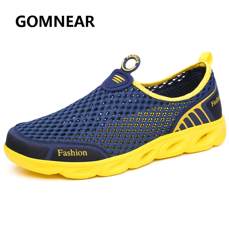 GOMNEAR Summer Mens Aqua Shoes Mesh Breathable Quick Dry Shoes ...