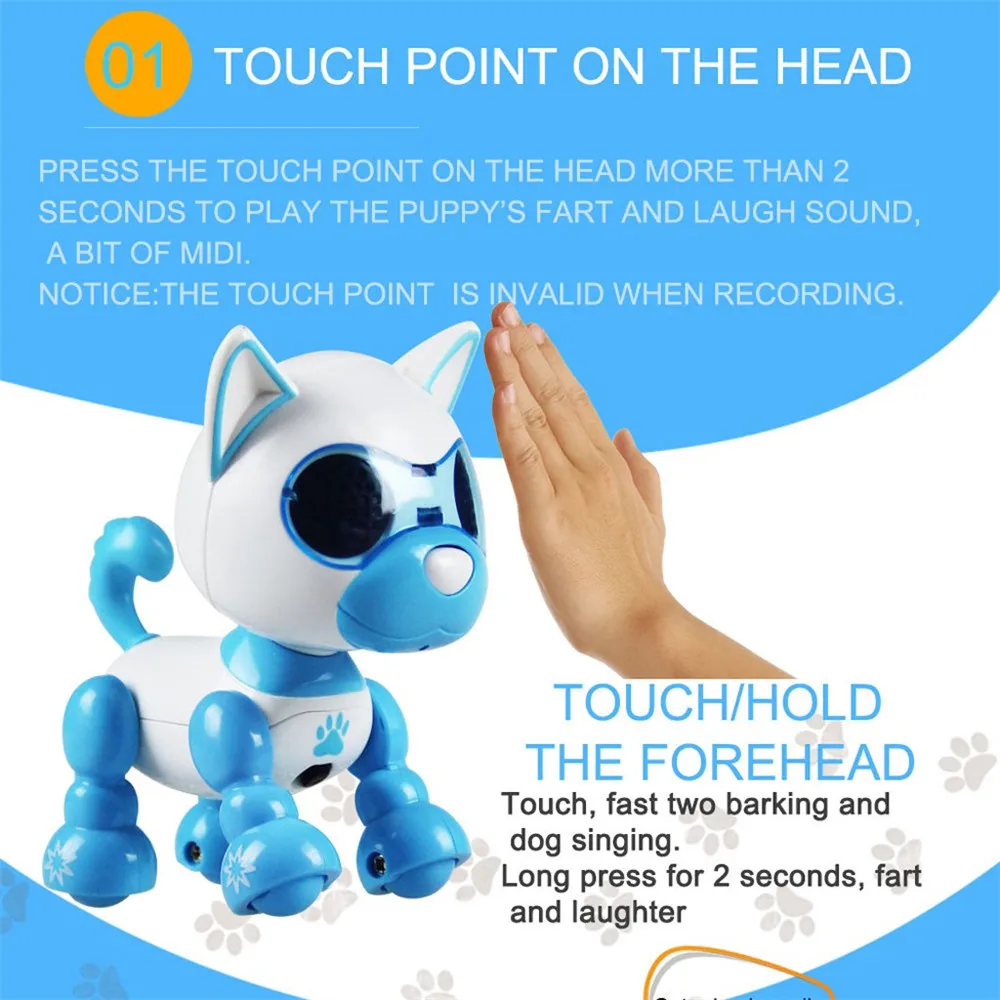 Electronic Pets Toys Children smart dog nductive touch puppy Intelligent robot interaction fun playmate sound Flexible recording