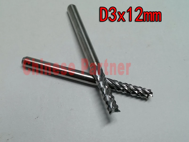 

10pcs/box 3mm D3*12mm PCB corn EndMills Spiral Bit MIlling Cutter CNC Router bitsTools