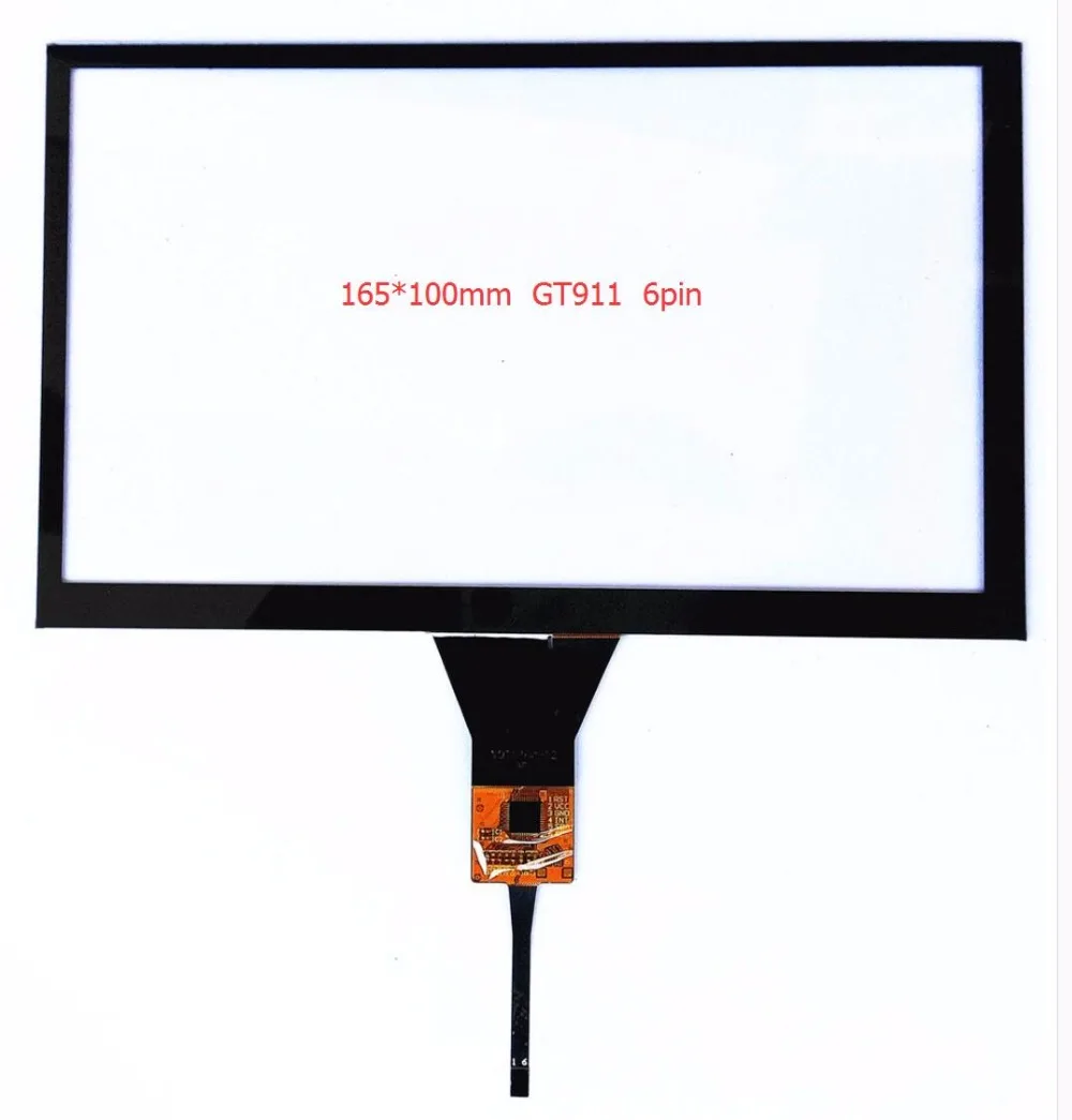 

Navigation 7 inch capacitive touch screen/DVD navigation/capacitive touch screen Touch screen chip GT911/165 * 99/6 line