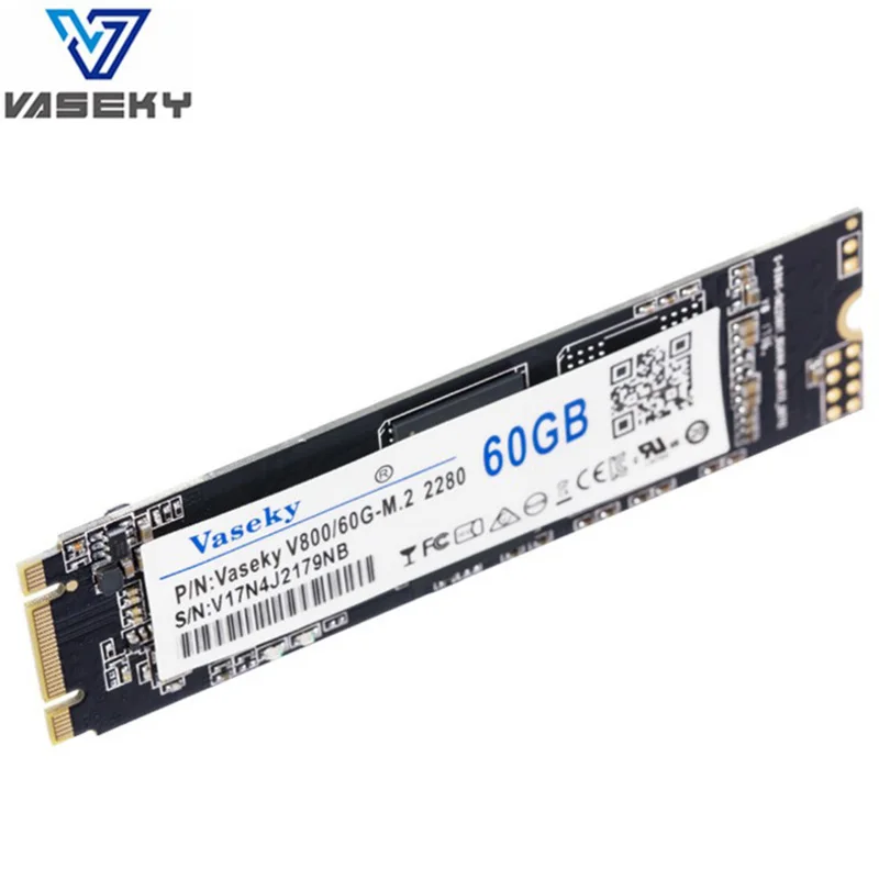 Vaseky Внутренние твердотельные накопители M.2 2280 256 GB 128 GB 60 GB SSD NGFF Разъем hdd M2 ssd жесткий диск 1,8 дюймовый ноутбук Тетрадь