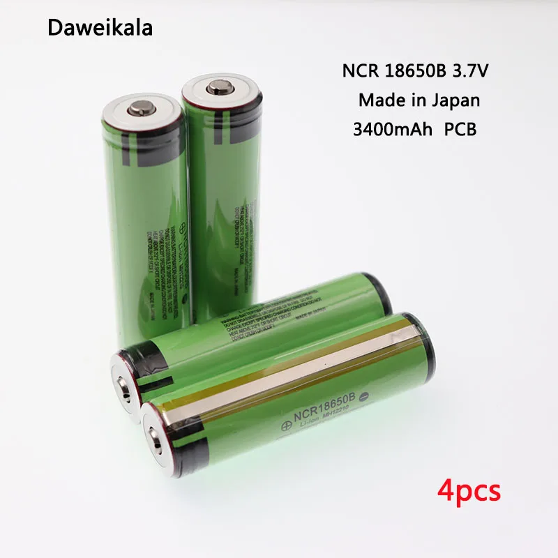 Daweikala 18650 аккумулятор NCR 18650B 3400mAh аккумулятор 3,7 V литий-ионный перезаряжаемый блок управления аккумулятором защищенный+ Бесплатные покупки