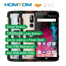 オリジナルのグローバル HOMTOM ZOJI Z11 スマートフォン 10000mAh IP68 防水 4 ギガバイト 64 ギガバイトオクタコア携帯電話 4 グラム FDD 5.99 インチの携帯電話(China)
