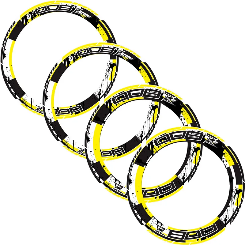 4 X Thick Edge Outer Rim Sticker Stripe Wheel Decals Fit all KAWASAKI Z800